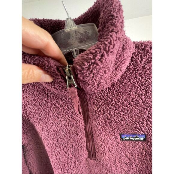 Patagonia Burgundy Teddy Henley 1/2 Zip Top Size S - Picture 3 of 9